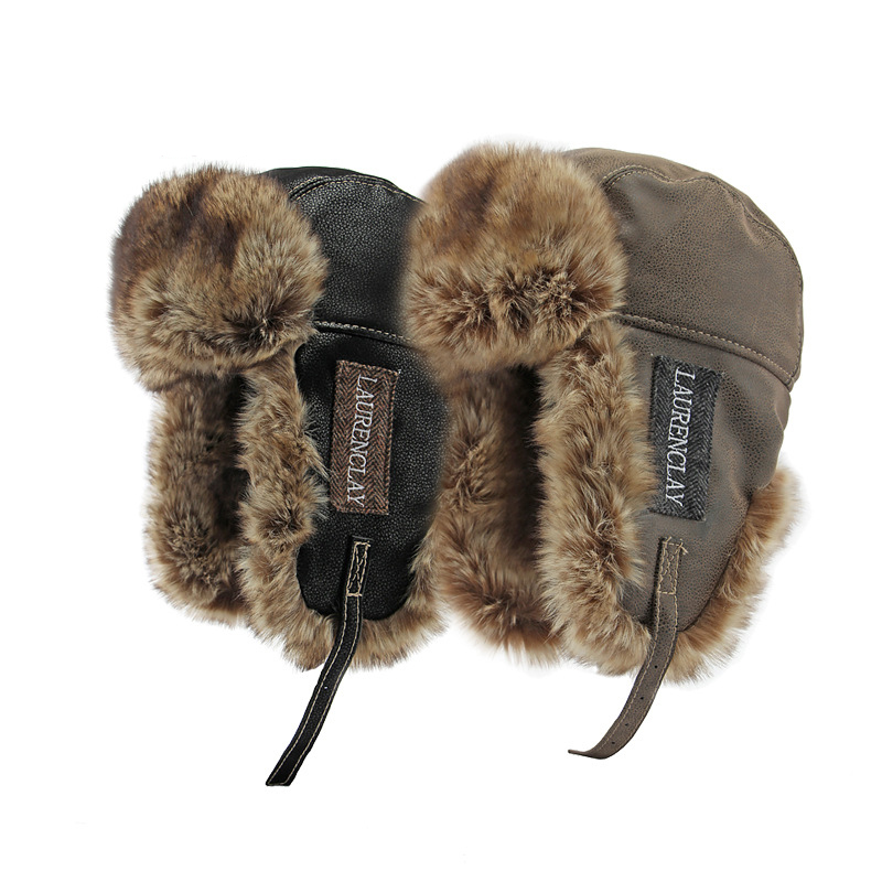 Winter Trapper Hat - Topi Bomber Musim Dingin Pria Kulit