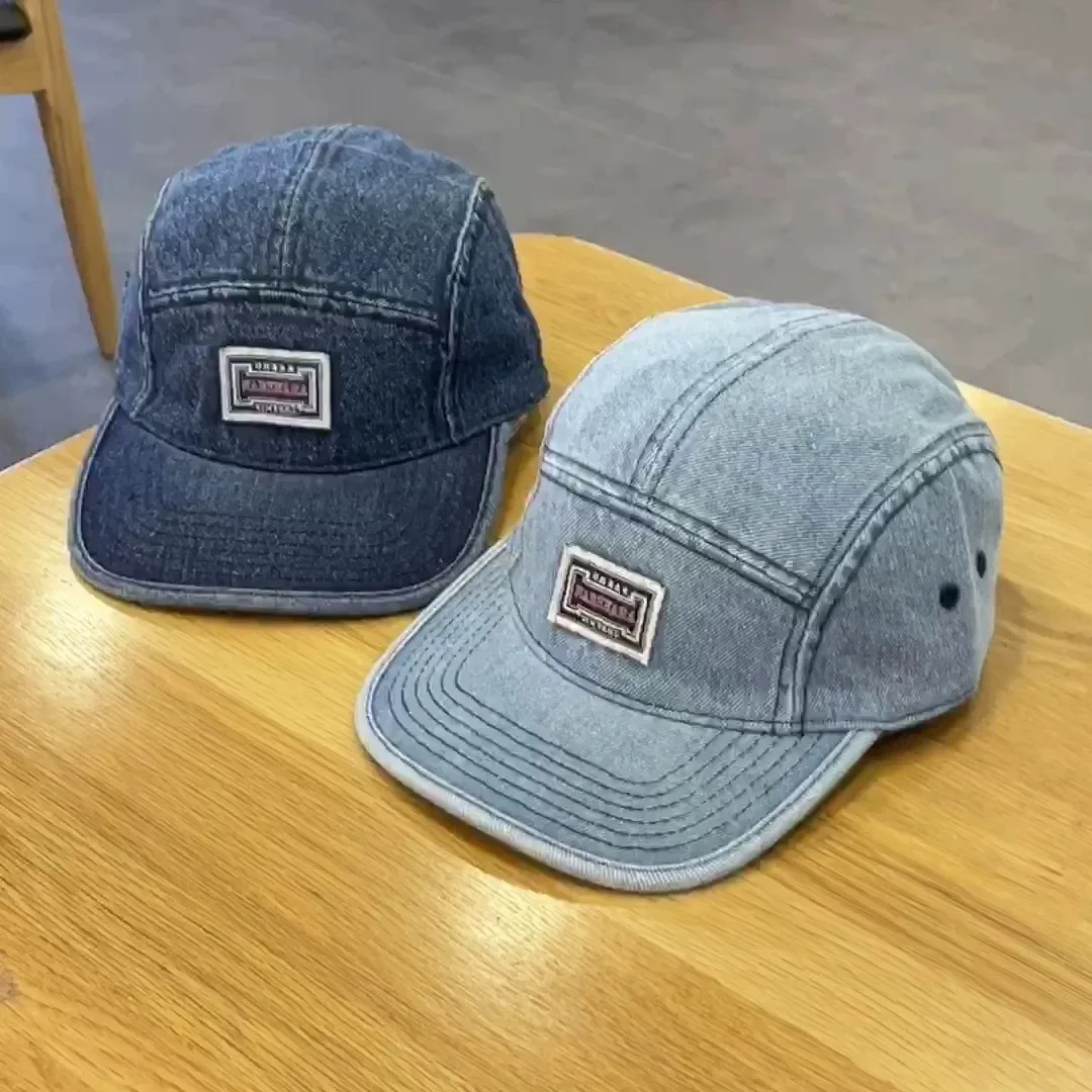 Topi Baseball Denim Berpinggir - Corduroy Cap 5 Panel ulasan dan harga