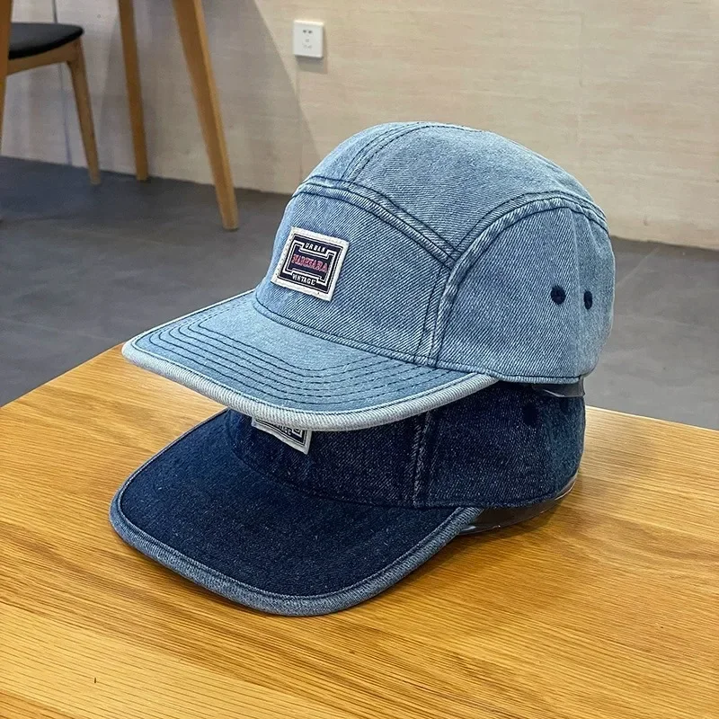 Topi Baseball Denim Berpinggir - Corduroy Cap 5 Panel ulasan dan harga