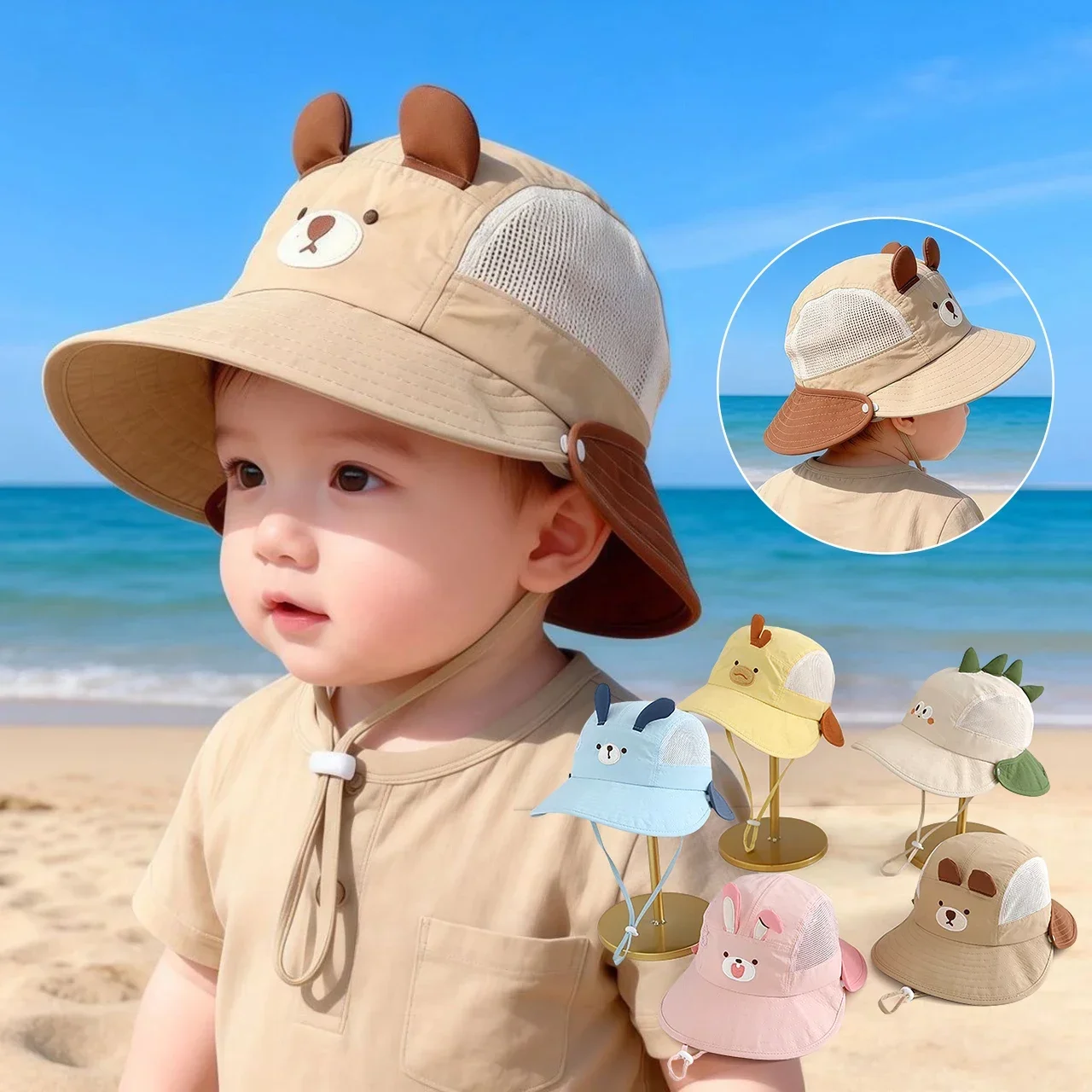 Topi Matahari Bayi Motif Kartu - Visor Sun Hat ulasan dan harga