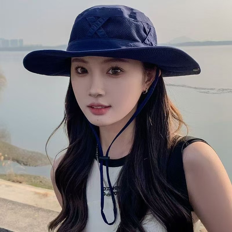 1 Buah Topi Ember Pria Musim P - Sun Hat Wide Brim ulasan dan harga