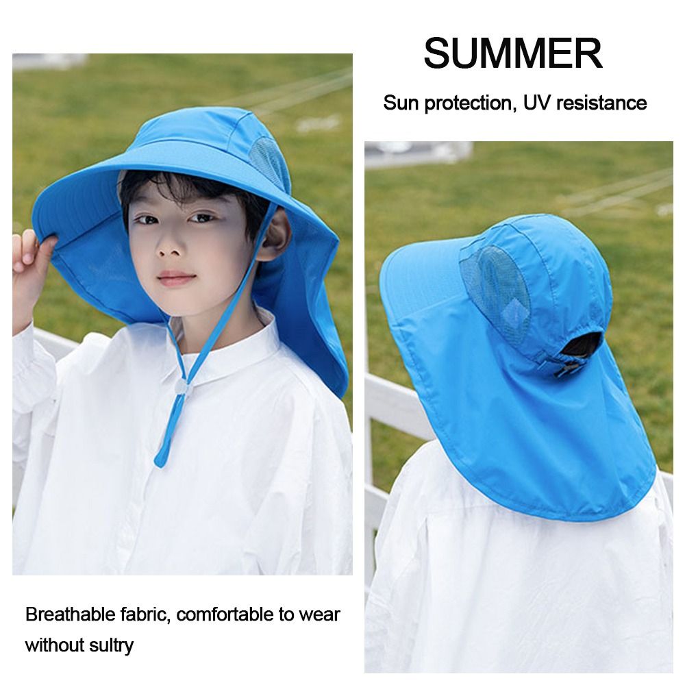 Topi pantai anak laki-laki per - Sun Hat Wide Brim ulasan dan harga
