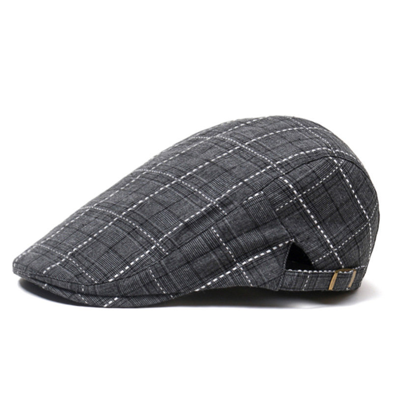 Topi Baret Newsboy Kotak-kotak - Newsboy Cap Ivy ulasan dan harga
